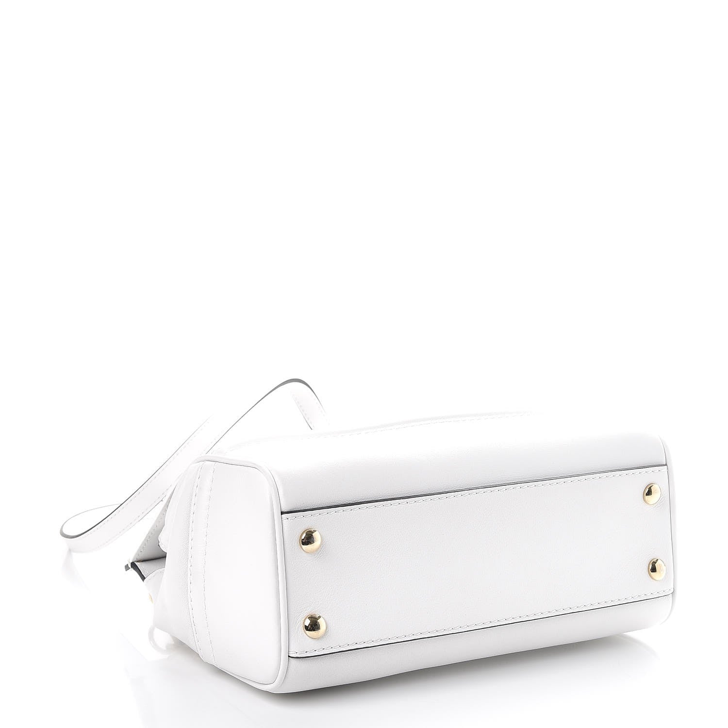 Versace Calfskin Medium Palazzo Empire Bag White 5 of 8