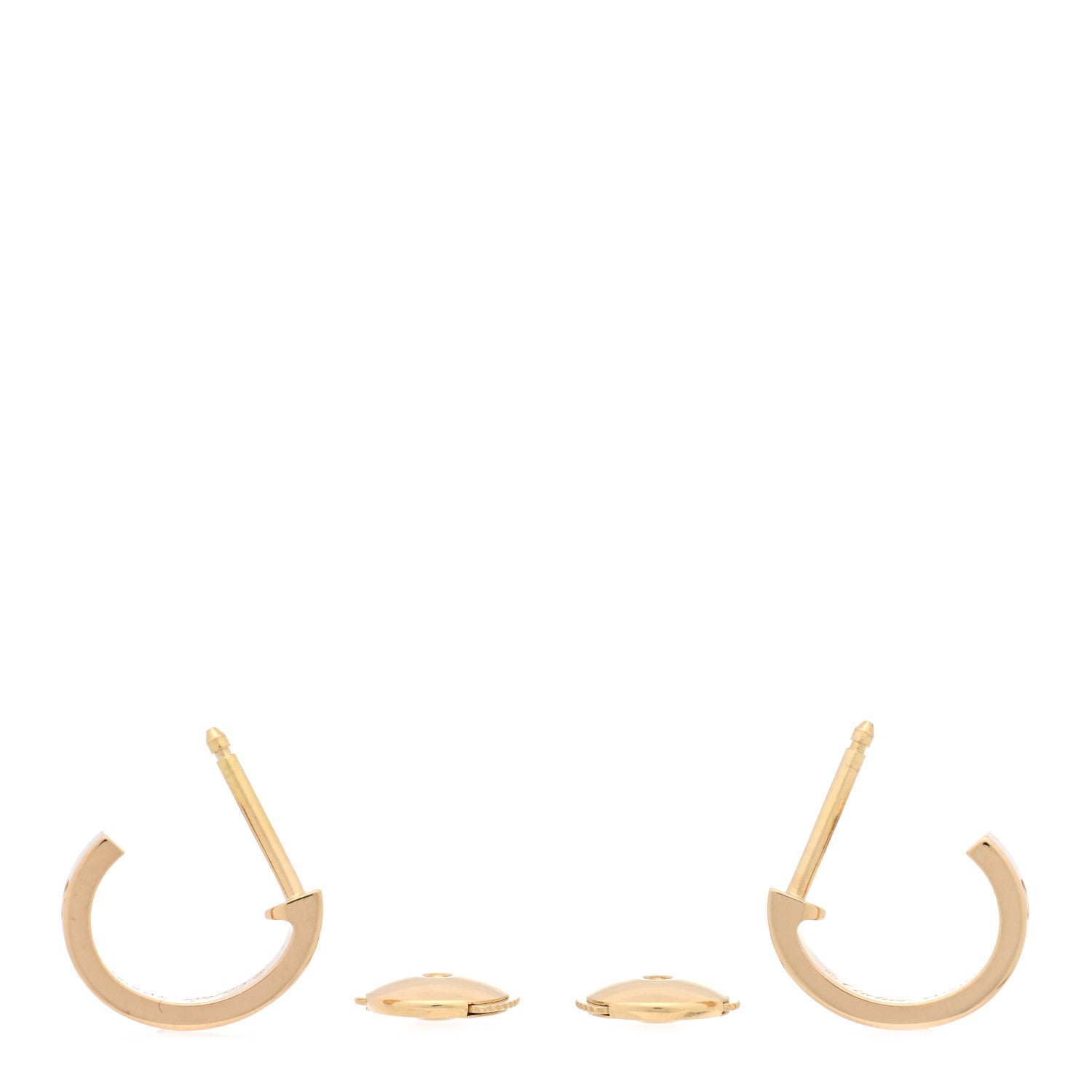 Cartier 18K Yellow Gold Small LOVE Hoop Earrings 3 of 5