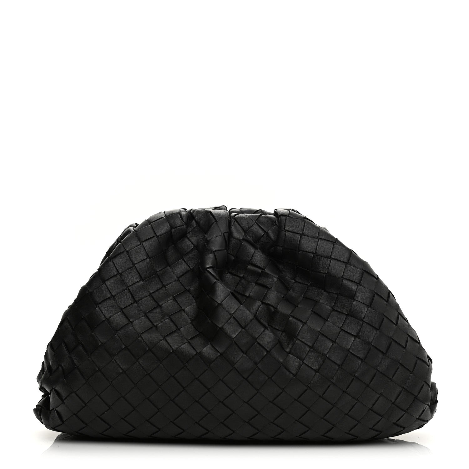 Bottega Veneta Nappa Maxi Intrecciato The Pouch Oversized Clutch Black 1 of 12
