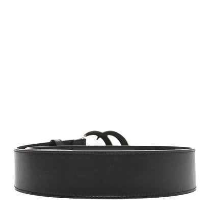 Gucci Plutone Calfskin Palladium Double G 40mm Belt 70 28 Black 2 of 5