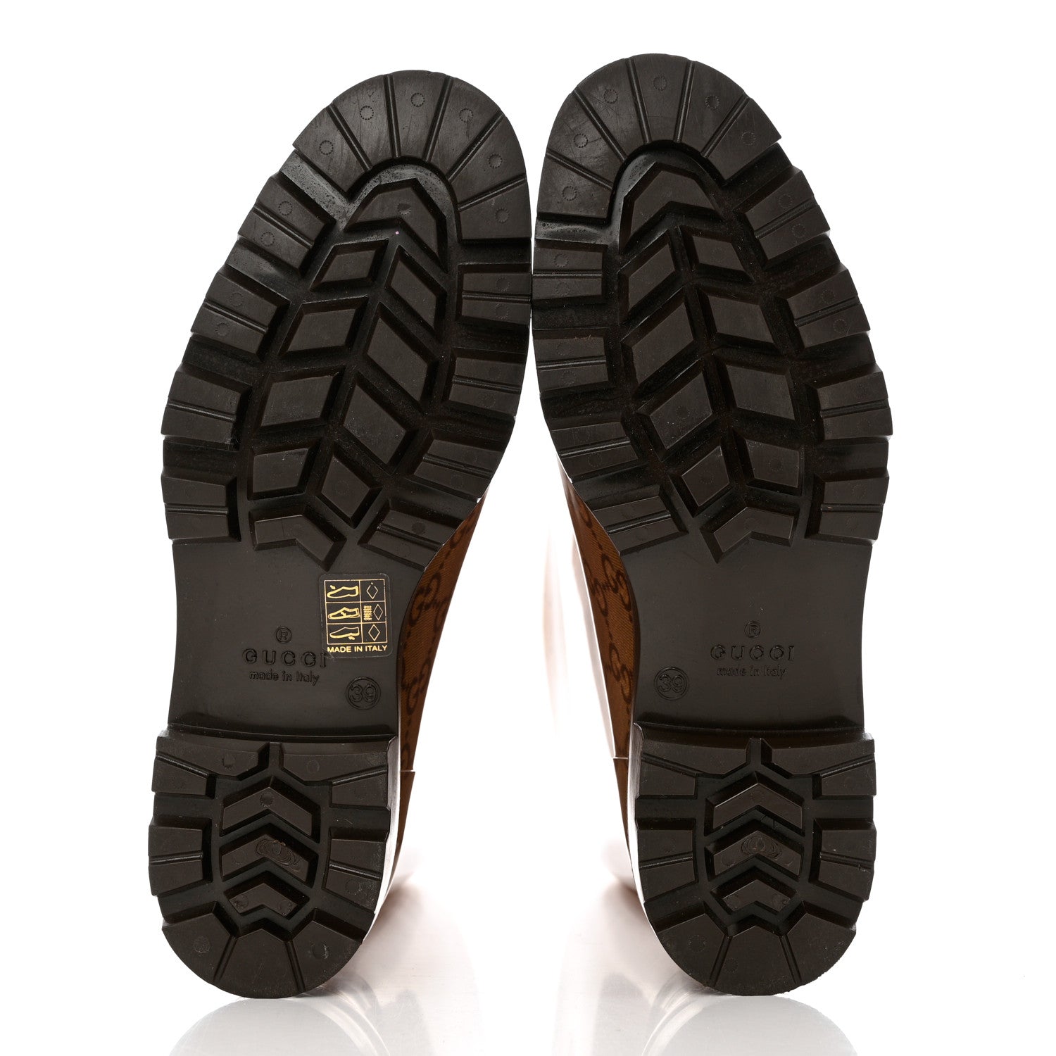 Gucci Rubber Monogram Edinburg Rain Boots 39 Transparent Cocoa 5 of 9