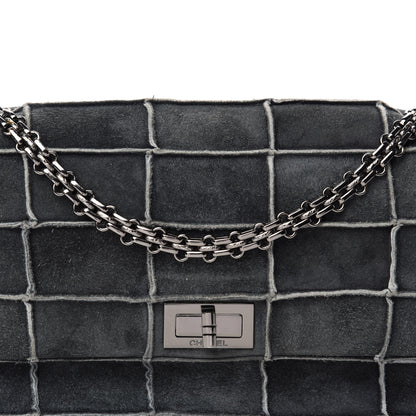 Chanel Suede Chocolate Bar Mademoiselle Flap Dark Grey 11 of 11
