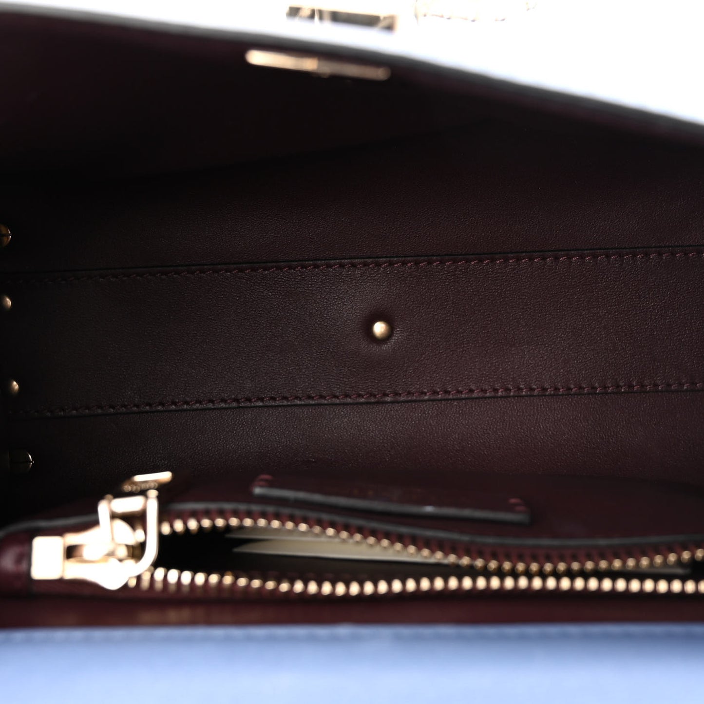Calfskin Crystal Small VSling Top Handle Bag Ultramarine