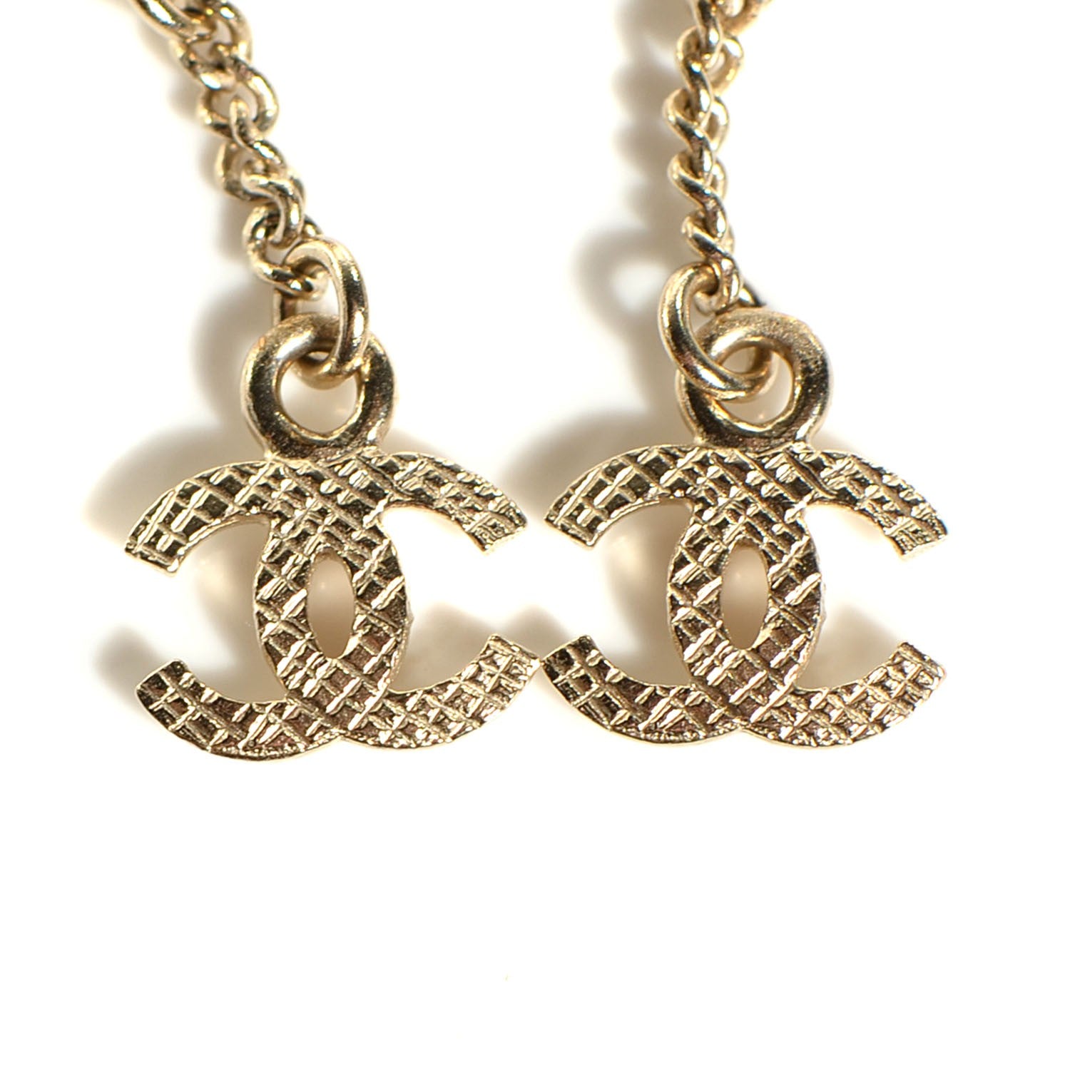 Chanel Enamel N°5 CC Drop Earrings Red Gold 3 of 9