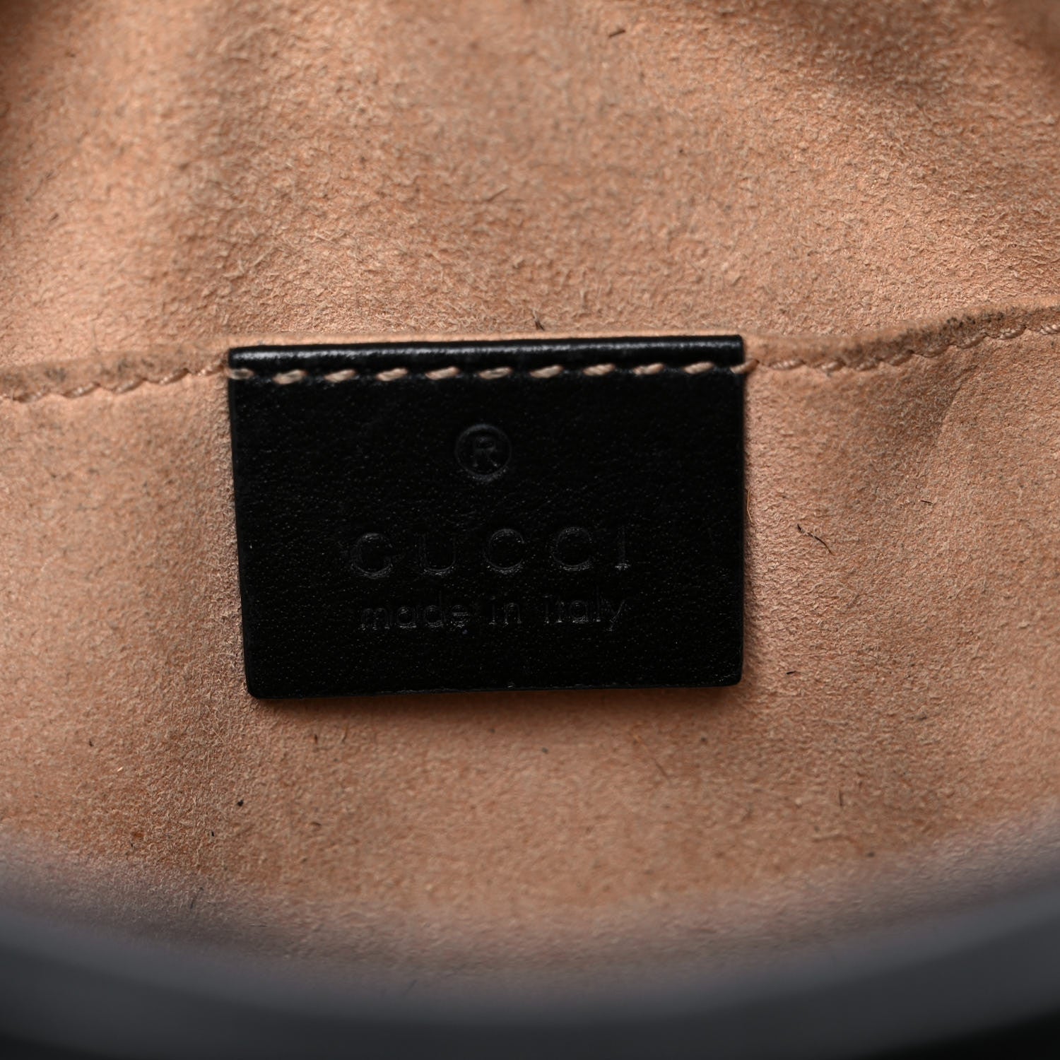 Gucci Calfskin Matelasse Mini GG Marmont Chain Shoulder Bag Black 5 of 14