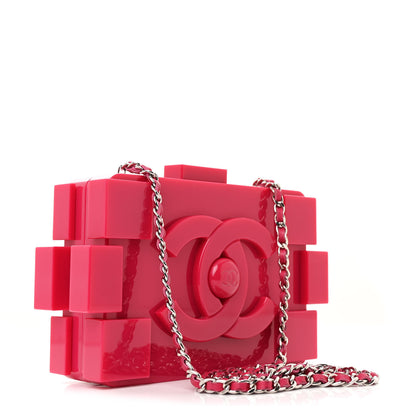 Chanel Plexiglass Boy Brick Lego Clutch Pink 3 of 13
