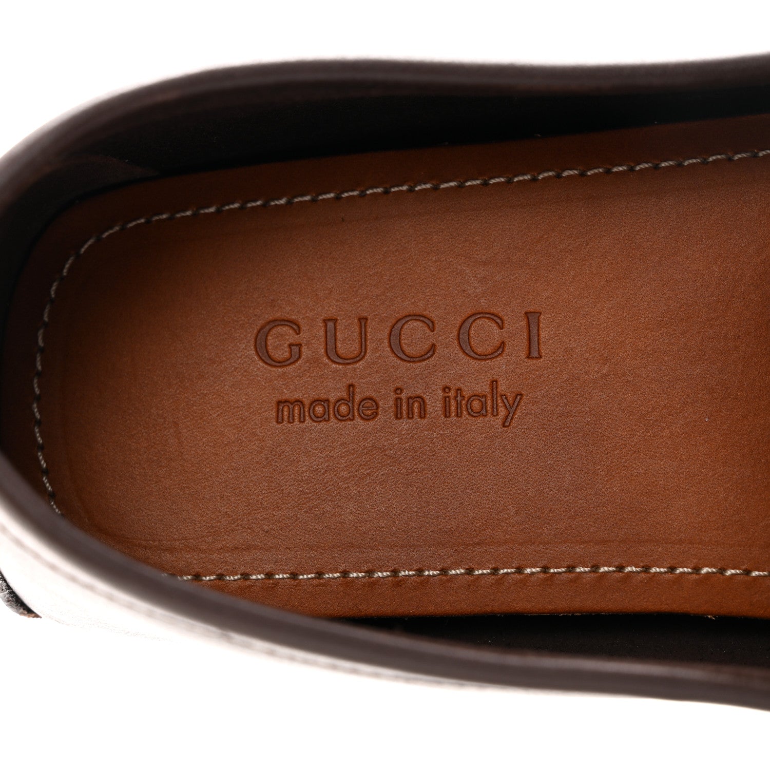 Gucci Calfskin Mens Horsebit Driver Loafers 8 Brown 8 of 10