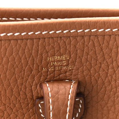 Hermes Taurillon Clemence Evelyne TPM Gold 6 of 9