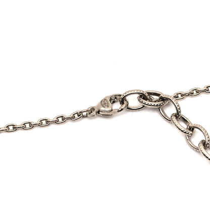 Chanel Metal Resin Enamel Crystal CC Necklace Gold Black White 4 of 4