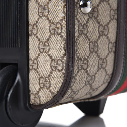 Gucci GG Plus Monogram Small Web Trolley Brown 34 of 41