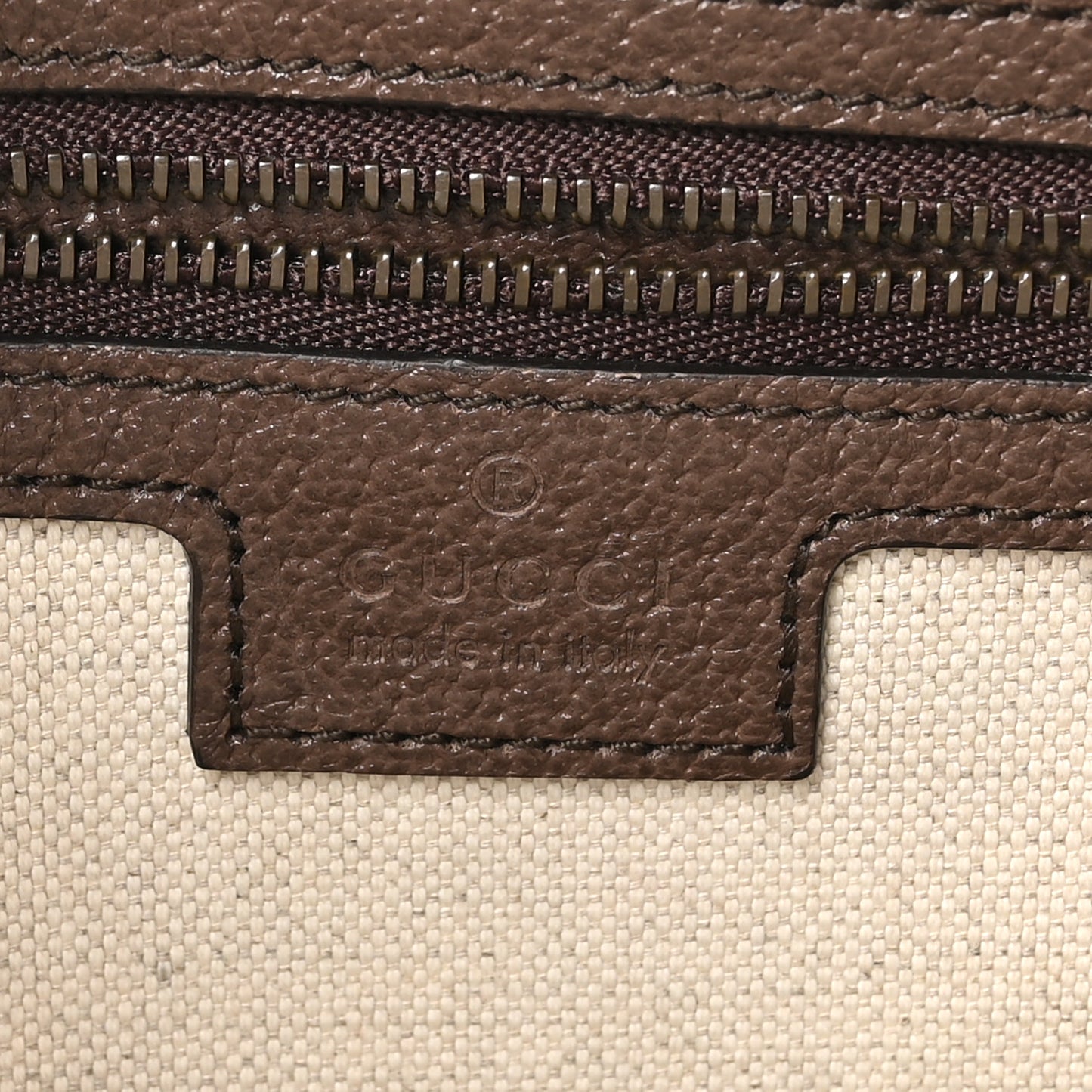GG Supreme Monogram Textured Dollar Calfskin Web Ophidia Wristlet Shoulder Bag Beige Ebony New Acero