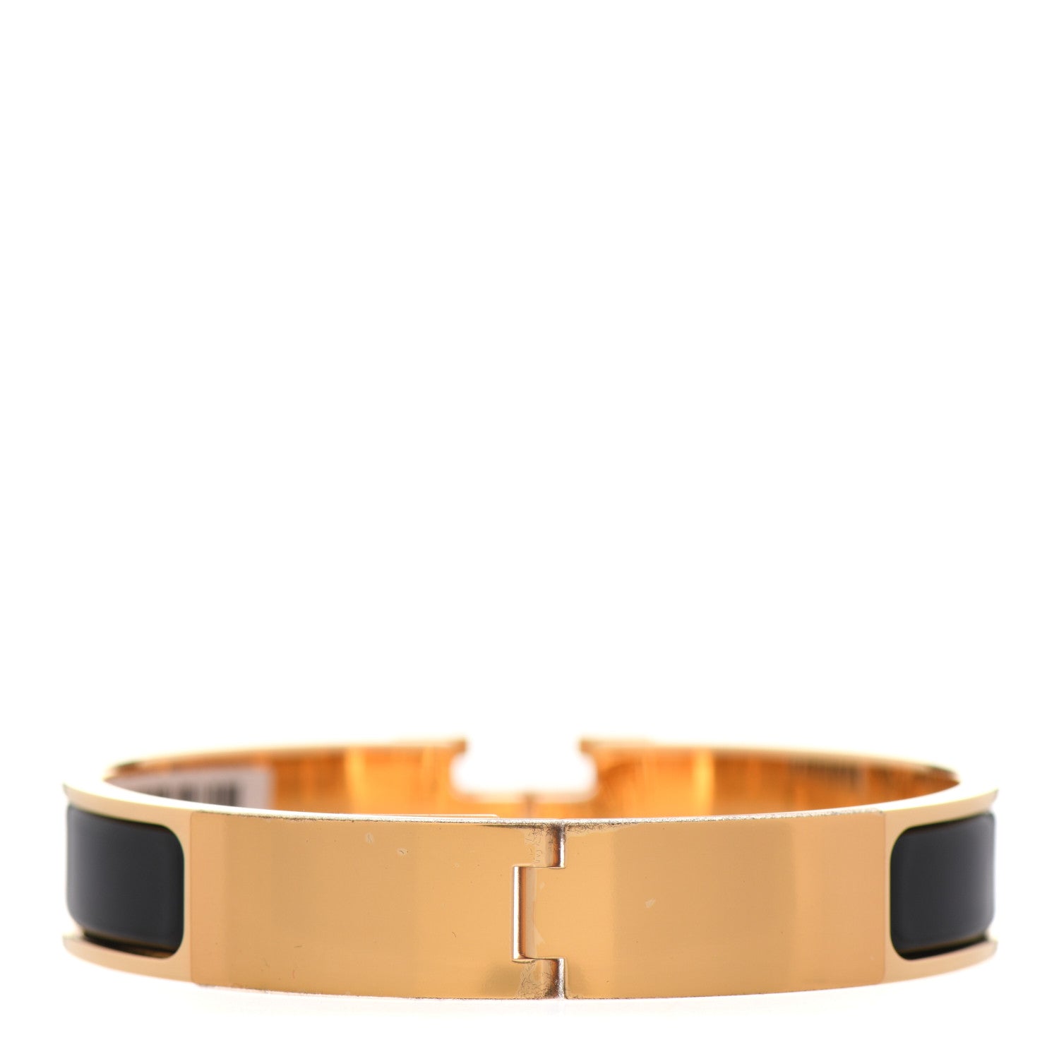 Hermes Enamel Narrow Clic Clac H Bracelet GM Black 2 of 4