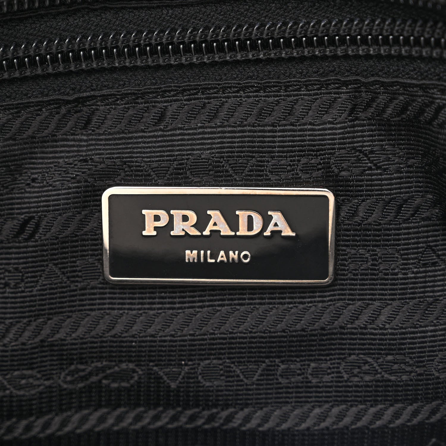 Prada Nylon Vela Flat Messenger Bag Black 7 of 12