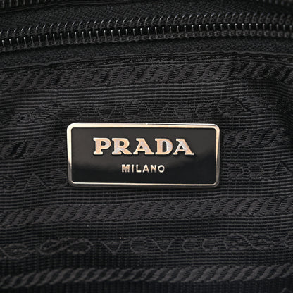 Prada Nylon Vela Flat Messenger Bag Black 7 of 12