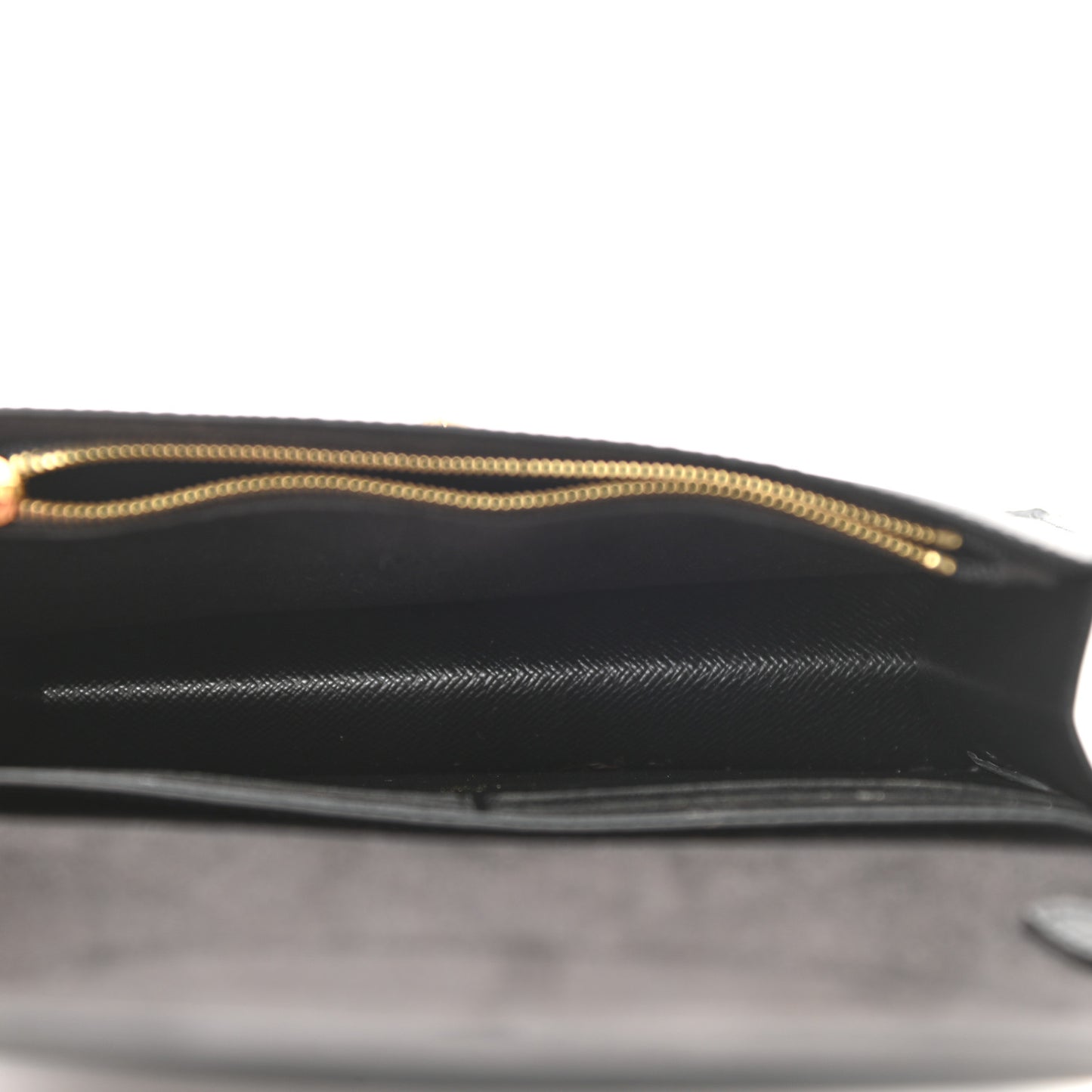 Epi Twist Belt Chain Wallet Black
