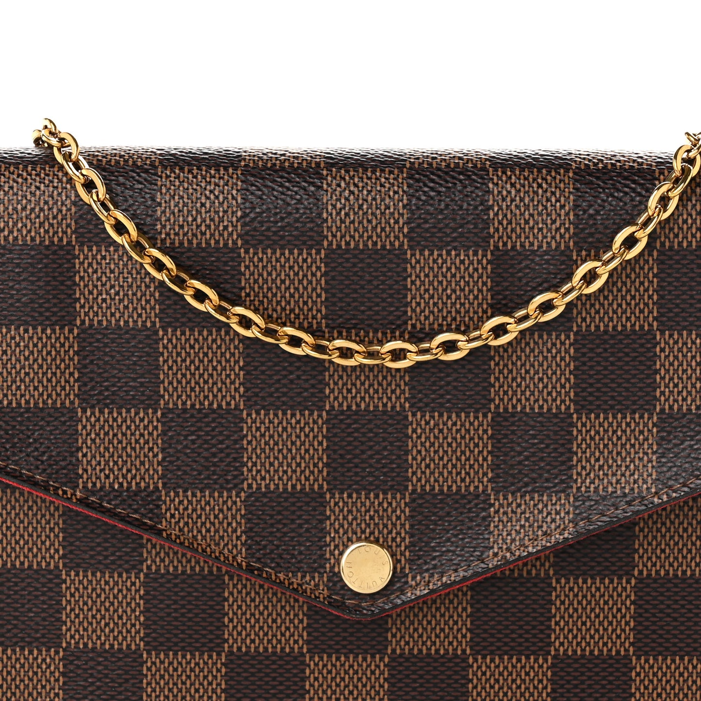 Damier Ebene Pochette Felicie Chain Wallet