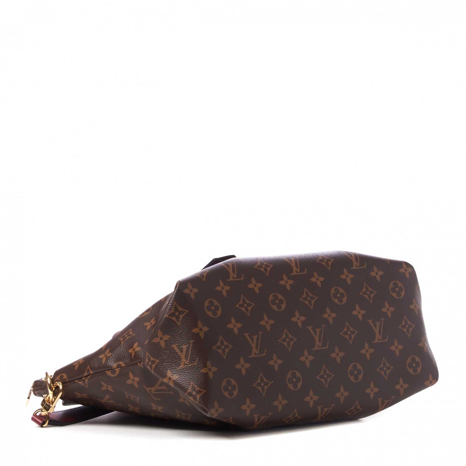 Louis Vuitton Monogram Flower Zipped Tote MM Bordeaux 3 of 8
