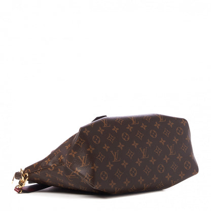 Louis Vuitton Monogram Flower Zipped Tote MM Bordeaux 3 of 8