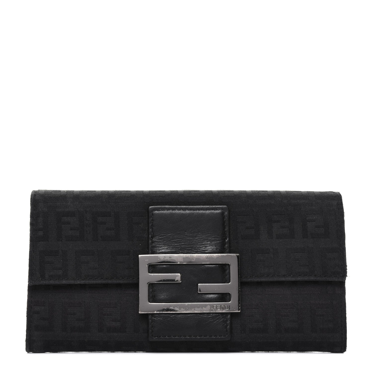 Fendi Zucchino Forever Continental Wallet Black 1 of 18
