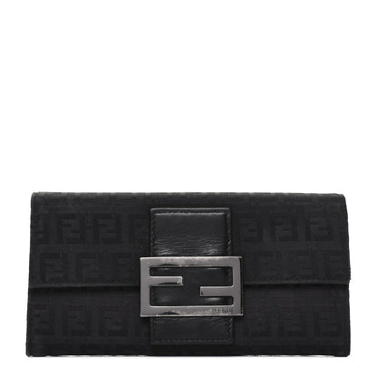 Fendi Zucchino Forever Continental Wallet Black 1 of 18