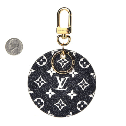 Louis Vuitton Monogram Giant Crafty Illustre Bag Charm Key Ring Creme Rouge Black 2 of 4