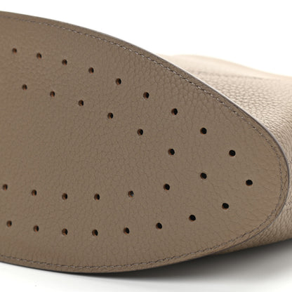 Delvaux Taurillon Pin Daily Surpique Bucket Taupe 9 of 9