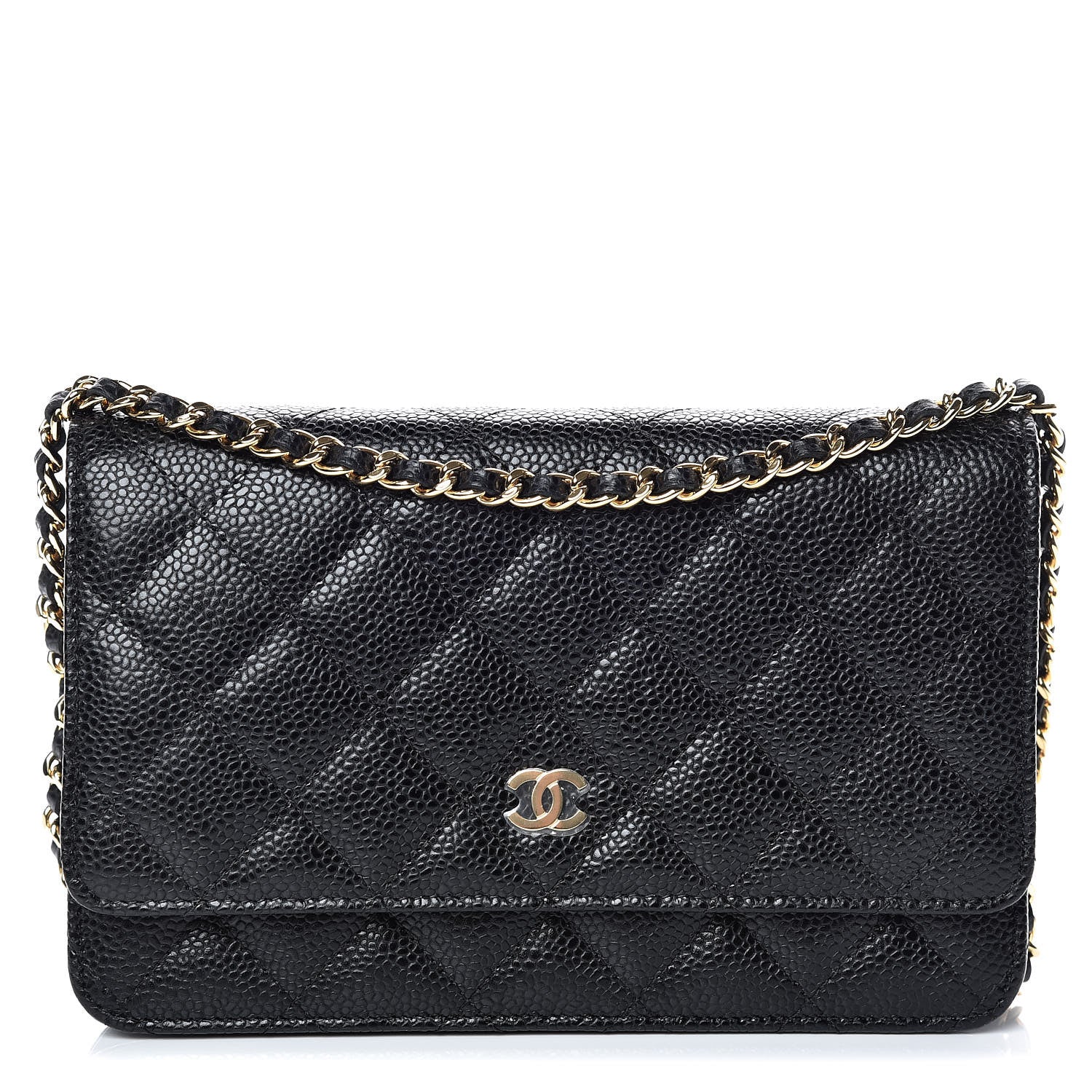 Chanel Caviar Quilted Wallet On Chain WOC Black 1 of 11
