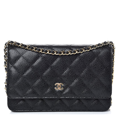 Chanel Caviar Quilted Wallet On Chain WOC Black 1 of 11