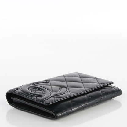 Chanel Calfskin Quilted Cambon Flap Wallet Black 4 of 8