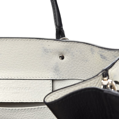 Balenciaga Veau Papier A6 Zip Around Tote White Black 11 of 17