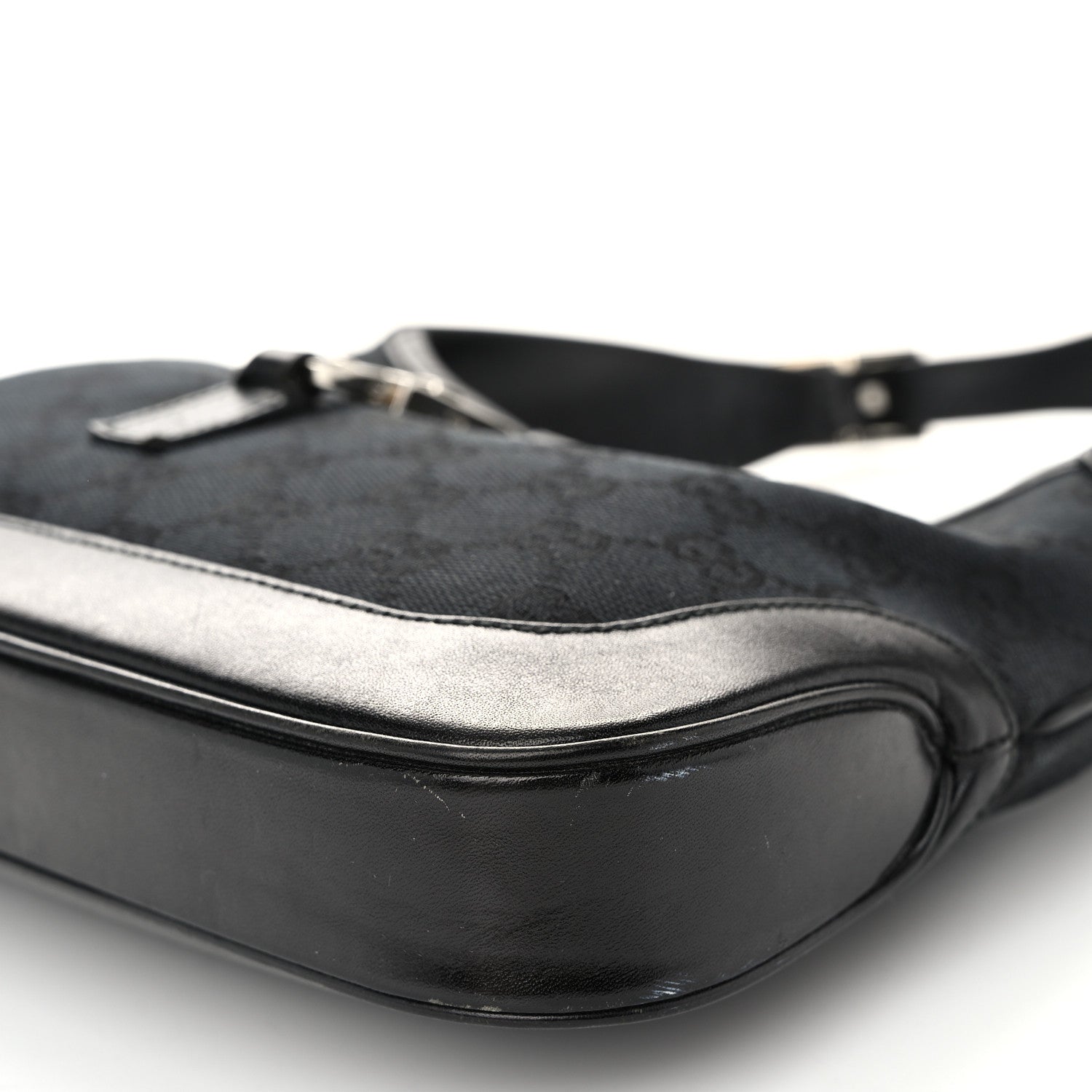 Gucci Monogram Small Jackie O Hobo Black 8 of 10