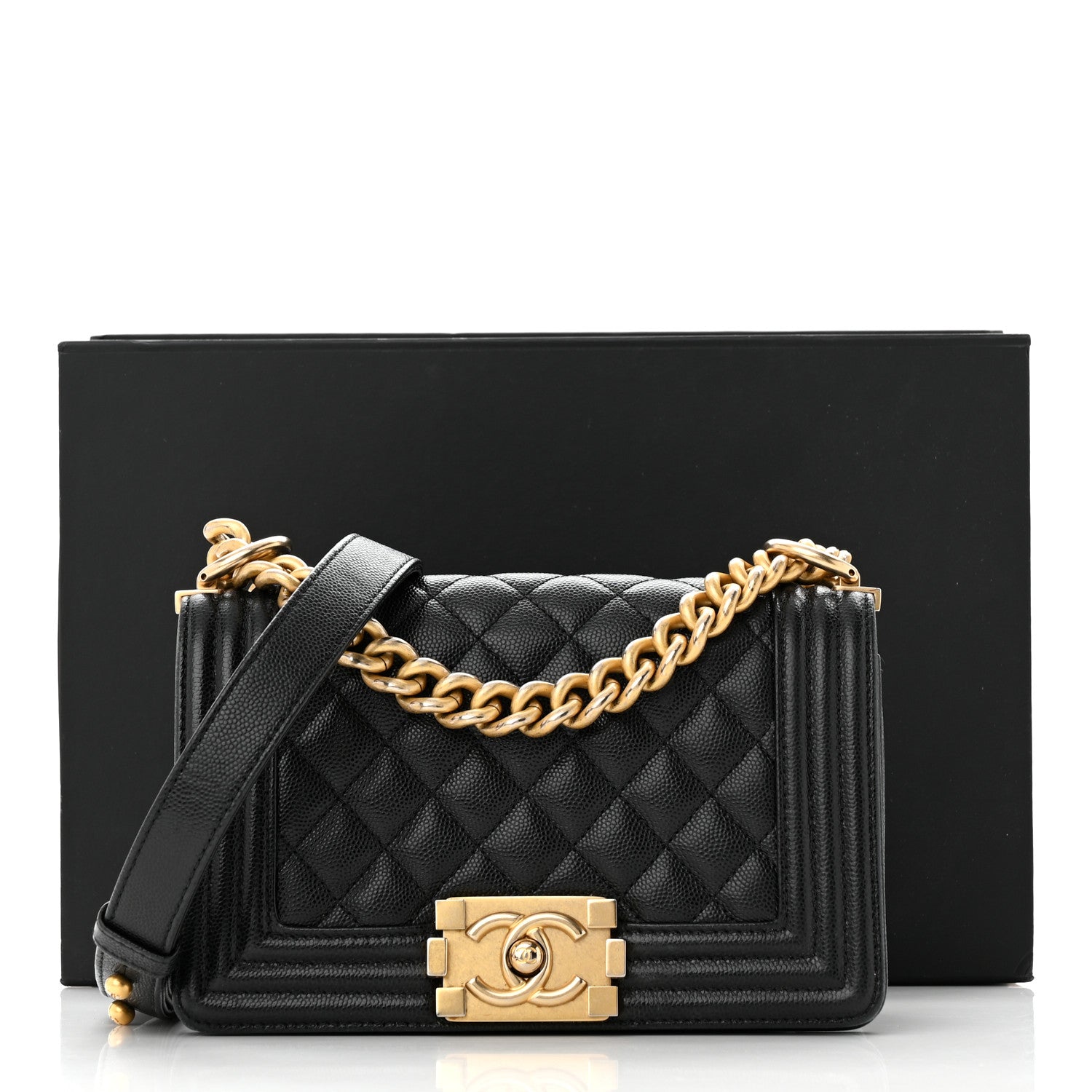 Chanel Caviar Quilted Small Boy Flap Black 13 of 13