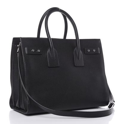 Saint Laurent Grained Calfskin Small Supple Sac De Jour Black 3 of 10