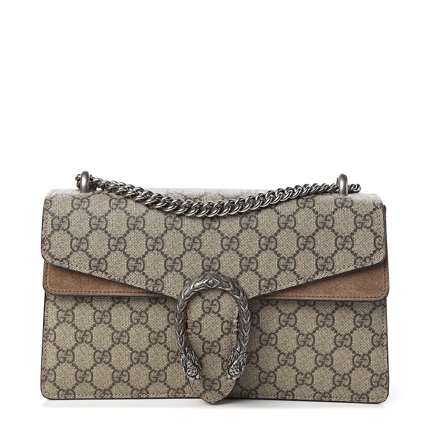 GG Supreme Monogram Small Dionysus Shoulder Bag Taupe