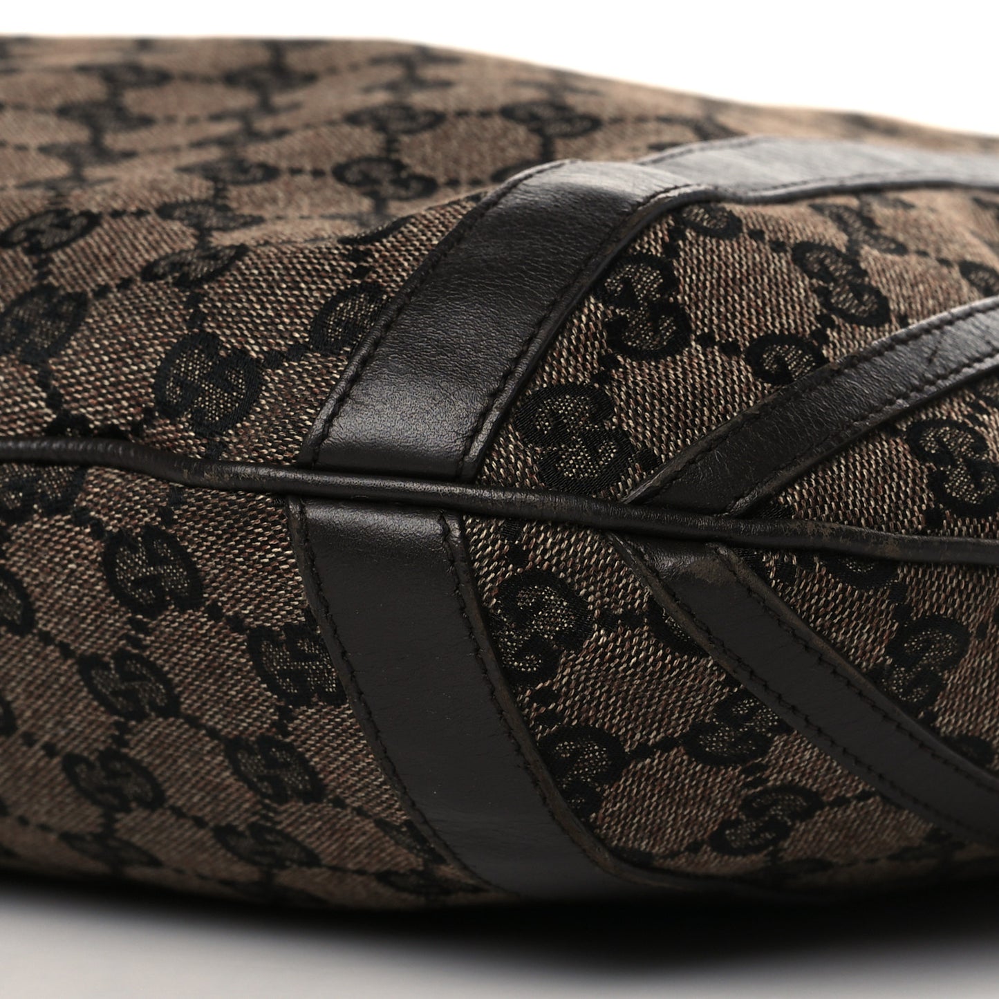 Monogram Medium Abbey Convertible Tote Dark Brown