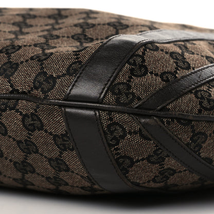 Gucci Monogram Medium Abbey Convertible Tote Dark Brown 10 of 14