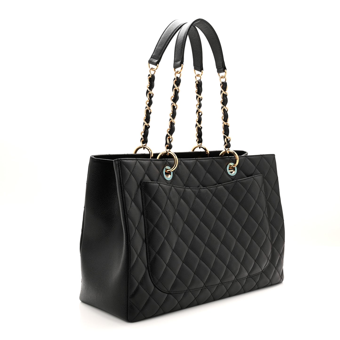 Caviar Quilted XL Grand Shopping Tote GST Black