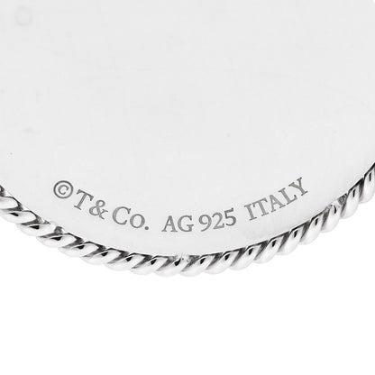 Tiffany Sterling Silver Twist Round Charm Pendant 4 of 4