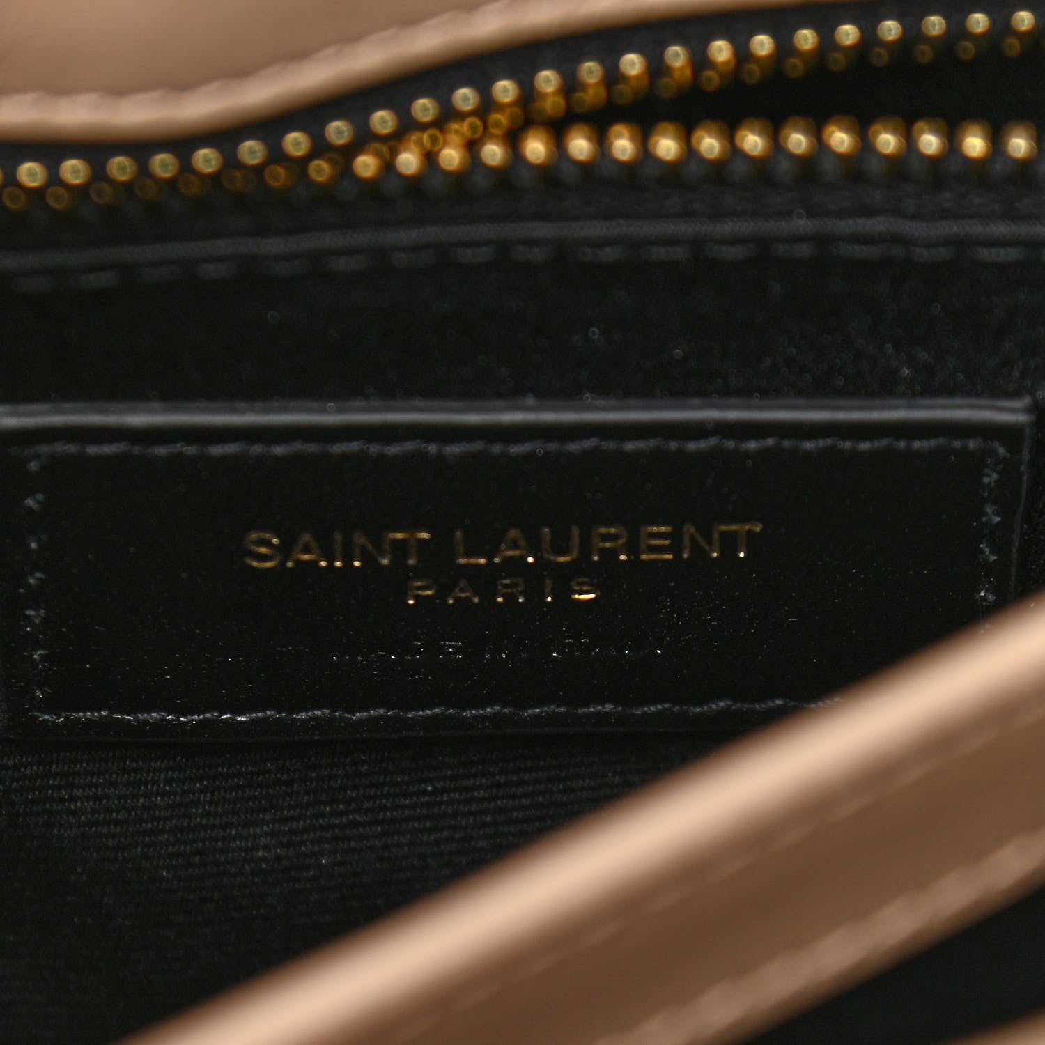 Saint Laurent Calfskin Y Quilted Monogram Toy Loulou Crossbody Bag Latte 5 of 10