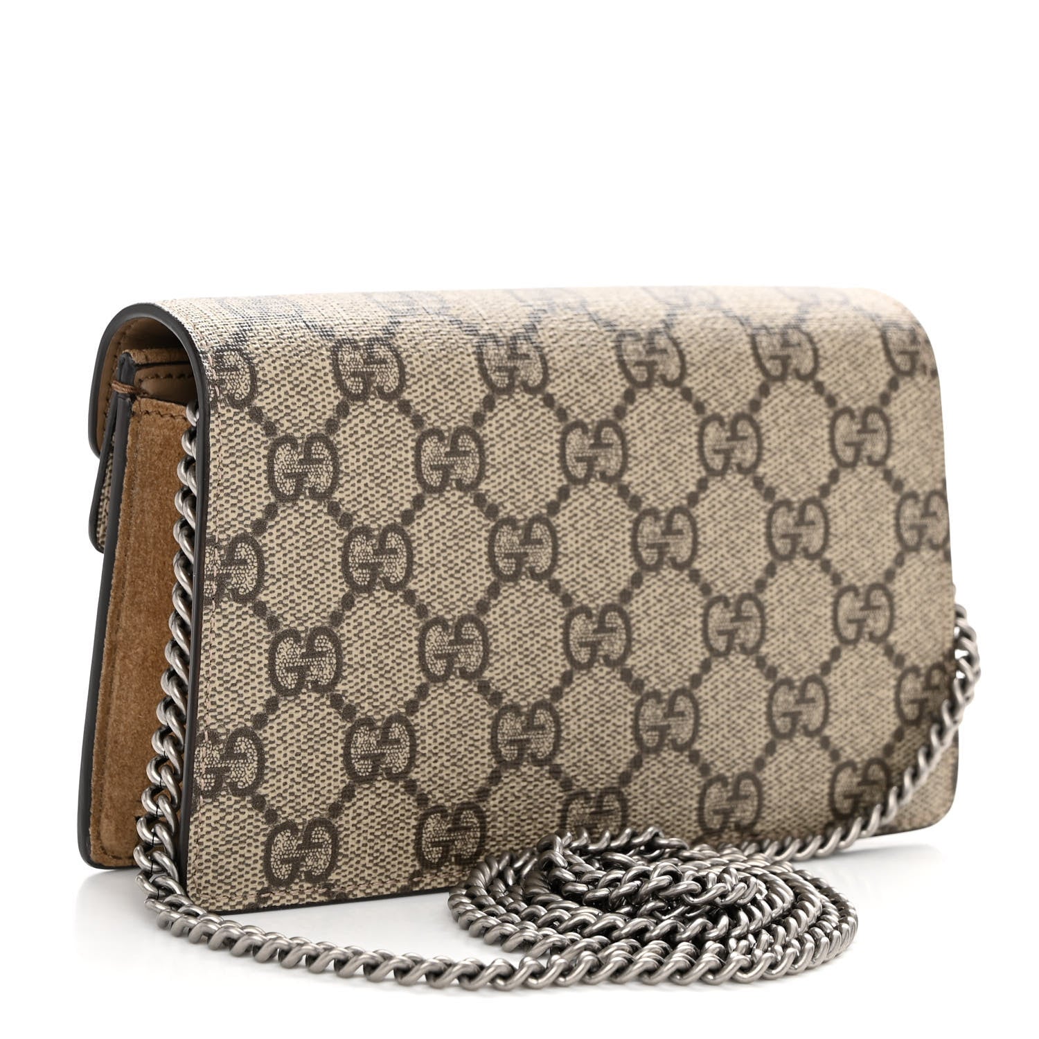 Gucci GG Supreme Monogram Super Mini Dionysus Shoulder Bag Taupe 3 of 9