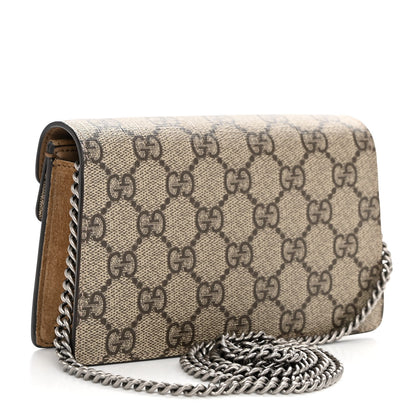 Gucci GG Supreme Monogram Super Mini Dionysus Shoulder Bag Taupe 3 of 9