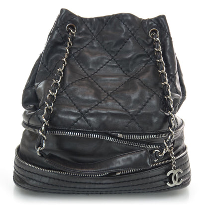 Chanel Lambskin Expandable Tote Black 1 of 8