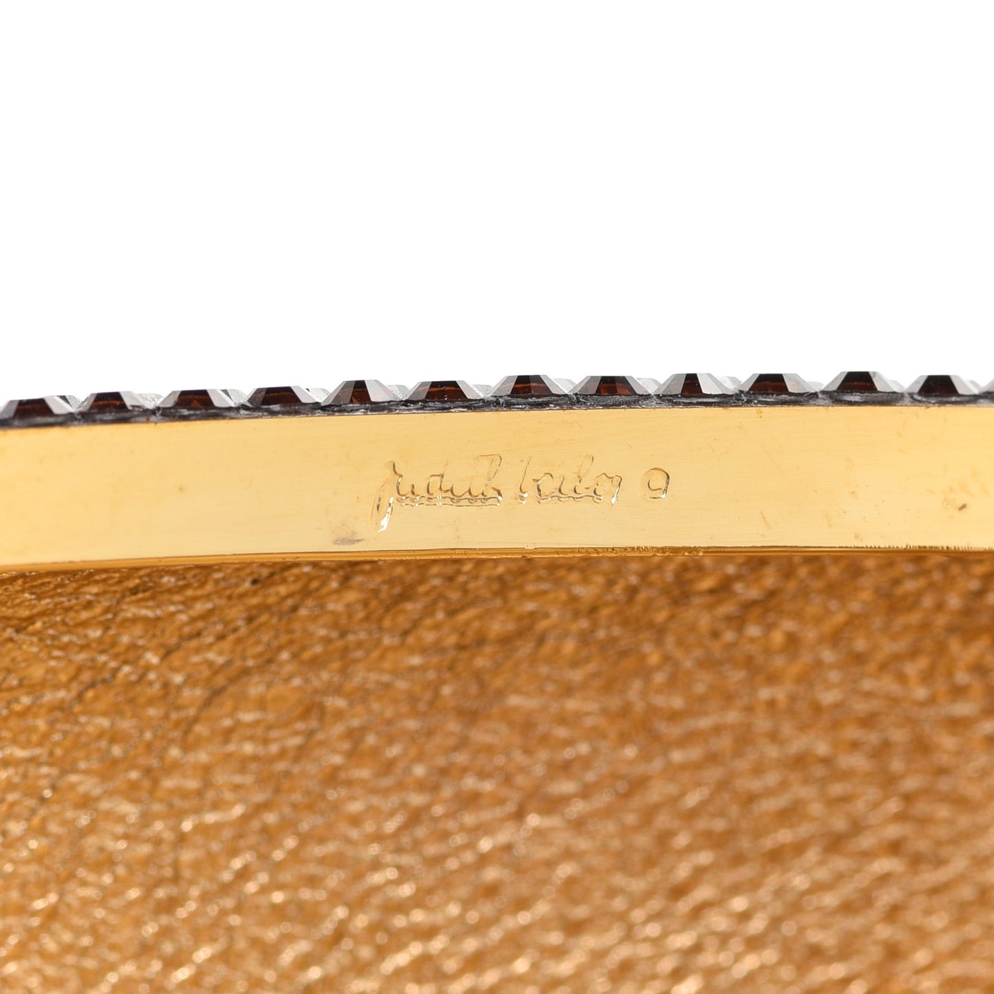 Swarovski Crystal Minaudiere Clutch Purple Gold