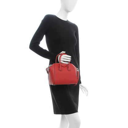 Givenchy Sugar Goatskin Mini Antigona Red 3 of 10