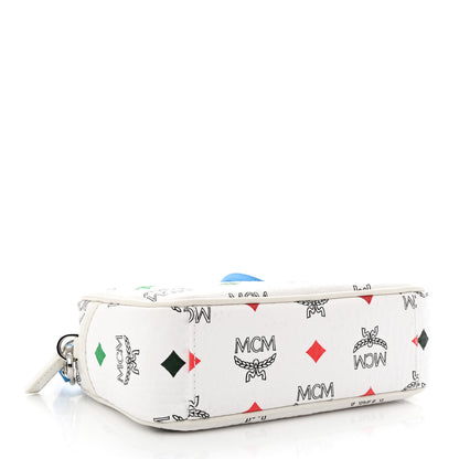 MCM Skyoptic Visetos Spectrum Diamond Camera Bag White 4 of 10