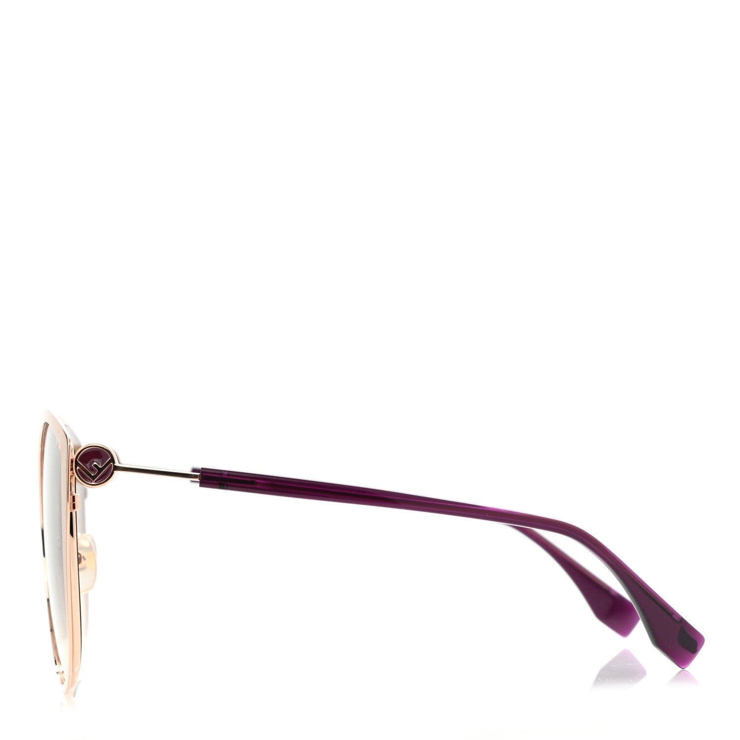 Fendi Cat Eye F is Fendi Sunglasses FF 0395/F/S Gold 3 of 7