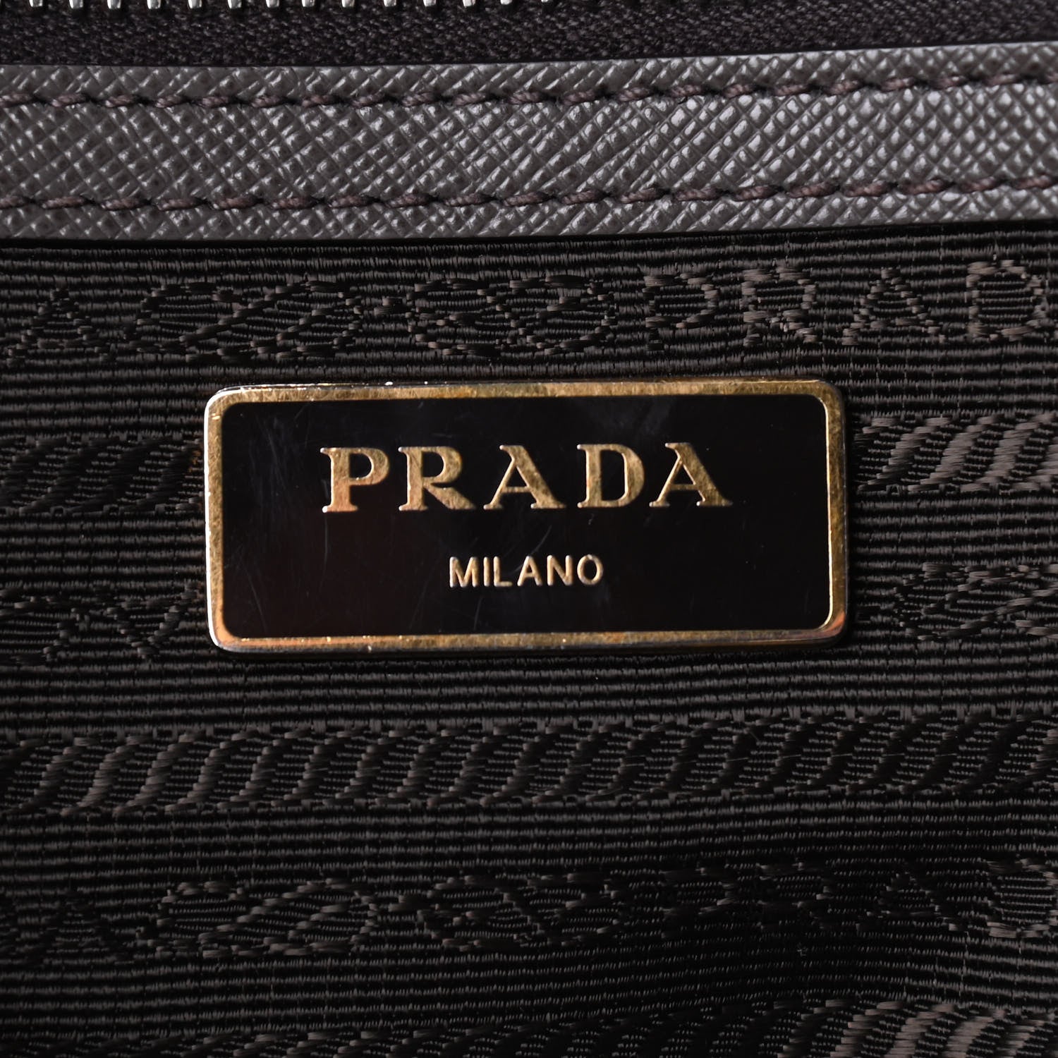 Prada Saffiano Lux Bauletto Grafite 6 of 9