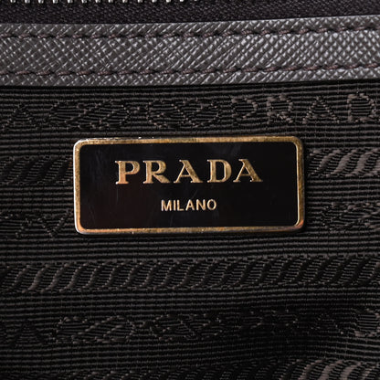 Prada Saffiano Lux Bauletto Grafite 6 of 9