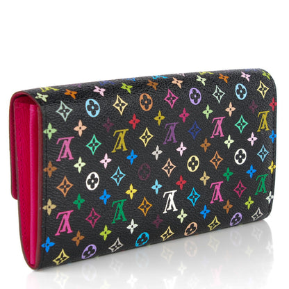 Louis Vuitton Monogram Multicolor Sarah Wallet Black Grenade 3 of 7