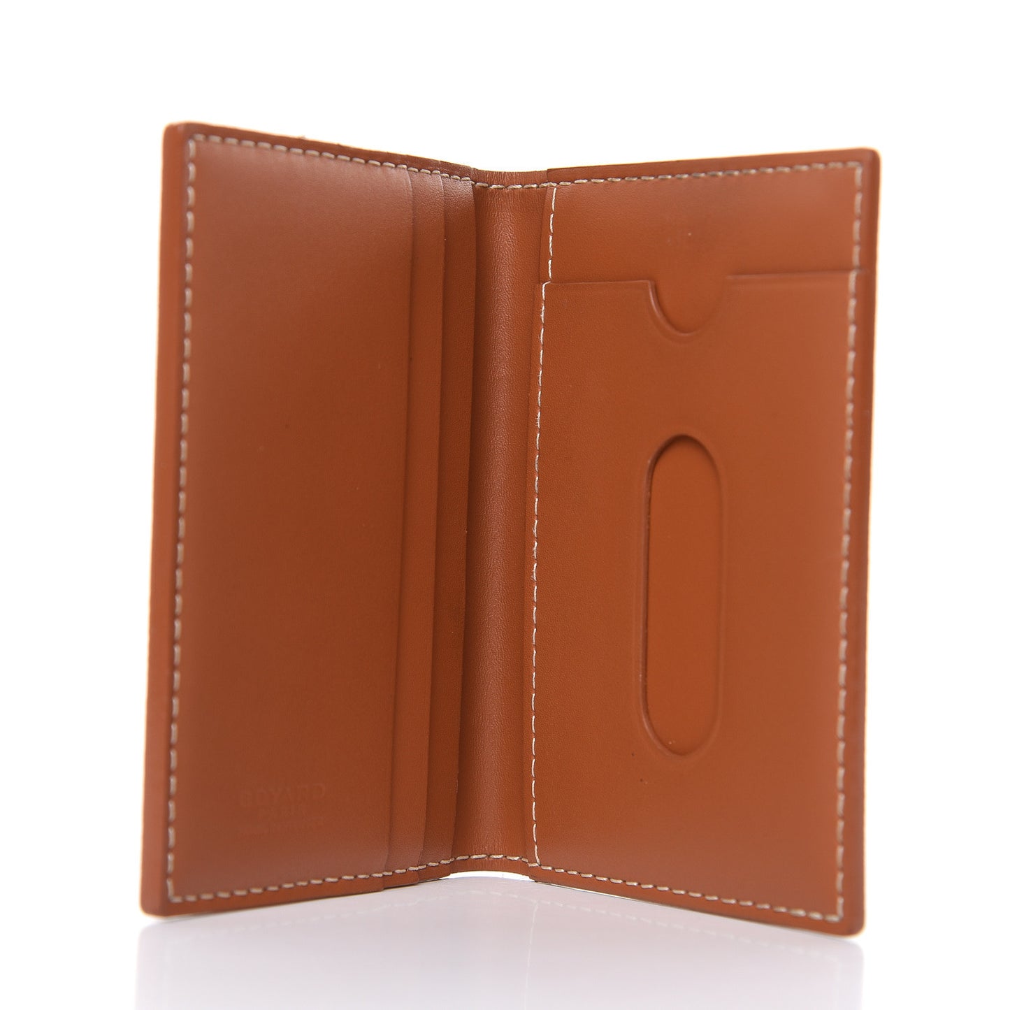 Goyardine Saint Marc Folding Card Case Black Gold